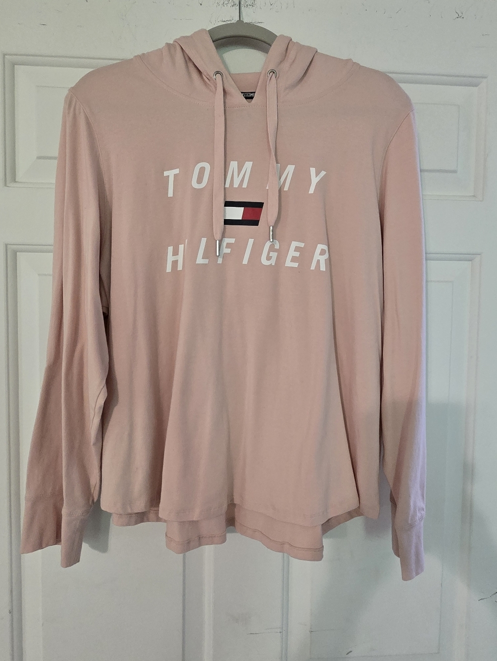Tommy Hilfiger Light Pink Logo Pullover Hoodie